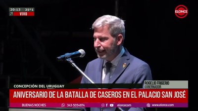 La palabra del Gobernador en el Palacio San Jos&eacute;
